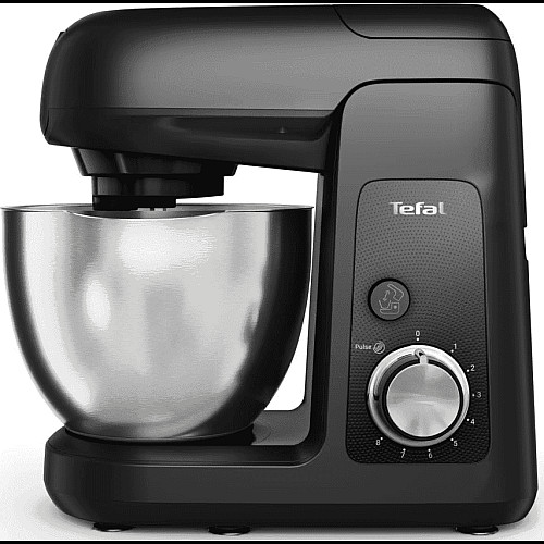 Кухонная машина Tefal Bake Partner 1100Вт, чаша-металл, корпус-пластик, насадок-6, черный