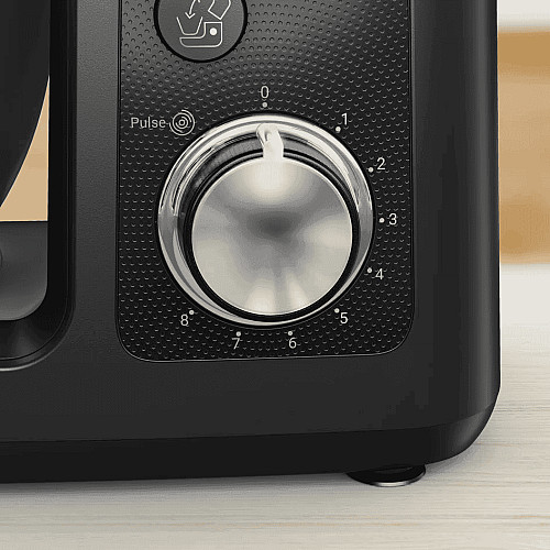 Кухонная машина Tefal Bake Partner 1100Вт, чаша-металл, корпус-пластик, насадок-6, черный
