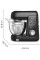 Кухонна машина Tefal Bake Partner + 1100Вт, чаша-метал, корпус-пластик, насадок-9, чорний