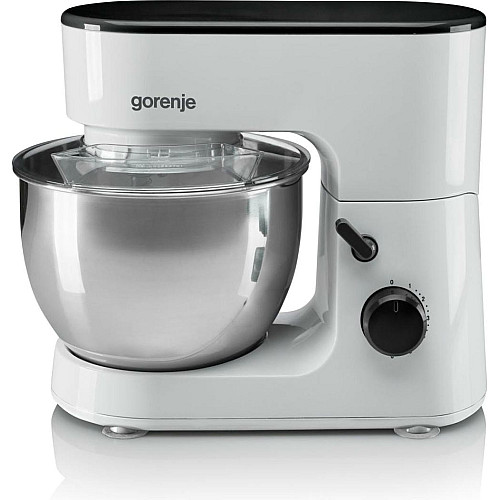 Кухонная машина Gorenje 600Вт, чаша-металл, корпус-пластик, насадок-3, белый