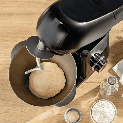 Кухонная машина Tefal Bake Partner 1100Вт, чаша-металл, корпус-пластик, насадок-6, черный