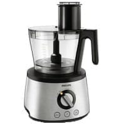 Кухонная машина Philips Avance Collection 1300Вт, чаша-пластик, корпус-металл, насадок-12, металл-черный