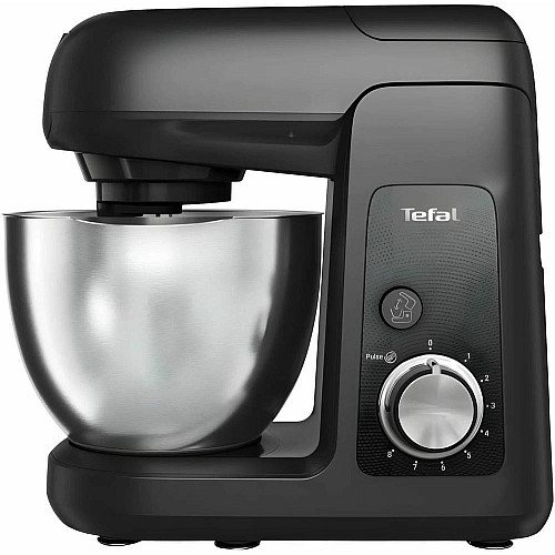 Кухонная машина Tefal Bake Partner 1100Вт, чаша-металл, корпус-пластик, насадок-8, черный