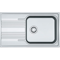 Мийка кухонна Franke Smart, нерж.сталь, прямокутник, з крилом, 860х500х190мм, чаша - 1, накладна, SRX 611-86 XL, нерж поліров.
