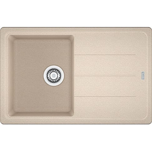 Мойка кухонная Franke Basis, фрагранит, прямоугольник, с крылом, 780х500х200мм, чаша – 1, накладная, BFG 611-78, бежевый