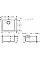 Мойка кухонная Hansgrohe S51, гранит, квадрат, без крыла, 560х510х190мм, чаша – 1, накладная, S510-F450, черный графит