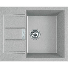 Кухонна мийка Franke Sirius 2.0, тектонайт, прямокутна, з крилом, 620х500х200, чаша-1, врізна, S2D 611-62, сірий