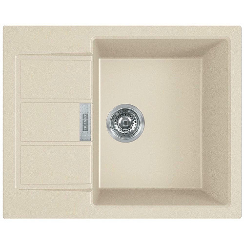 Мойка кухонная Franke Sirius 2 тектонайт, прямоугольная, с крылом, 620х500х200мм, чаша - 1, врезная, бежевый
