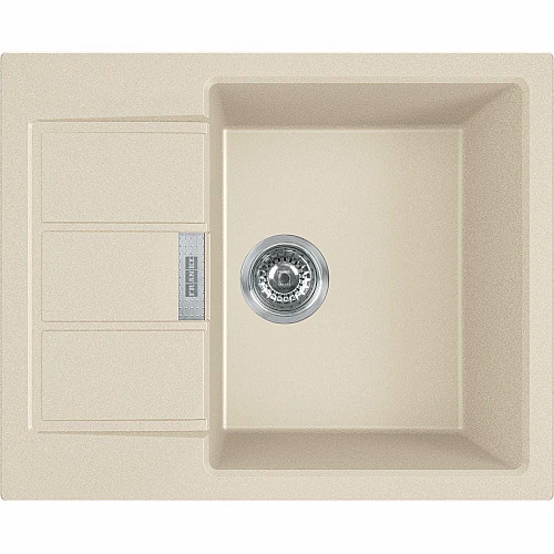 Мойка кухонная Franke Sirius 2 тектонайт, прямоугольная, с крылом, 620х500х200мм, чаша - 1, врезная, бежевый