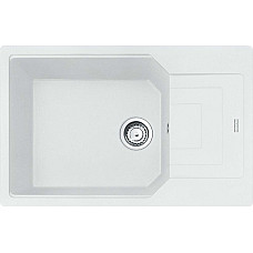 Мийка кухонна Franke Urban, фраграніт, прямокутник, з крилом, 780х500х220мм, чаша - 1, накладна, UBG 611-78 XL, білий