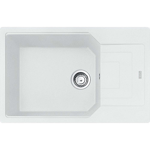 Мойка кухонная Franke Urban, фрагранит, прямоугольник, с крылом, 780х500х220мм, чаша – 1, накладная, UBG 611-78 XL, белый