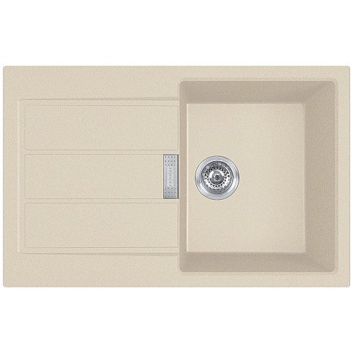 Мойка кухонная Franke Sirius 2 тектонайт, прямоугольная, с крылом, 780х500х200мм, чаша - 1, врезная, бежевый