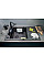 Мойка кухонная Deante Magnetic, гранит, прямоугольник, с крылом, 820х500х219мм, чаша – 1, накладная, металлический графит.