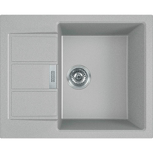 Кухонна мийка Franke Sirius 2.0, тектонайт, прямокутна, з крилом, 620х500х200, чаша-1, врізна, S2D 611-62, сірий