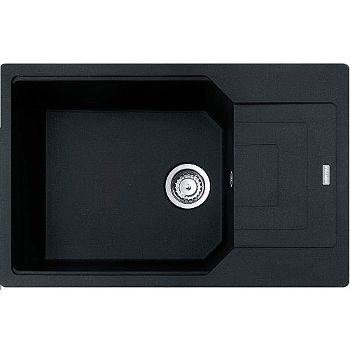 Мойка кухонная Franke Urban, фрагранит, прямоугольник, с крылом, 780х500х220мм, чаша - 1, накладная, UBG 611-78 XL, оникс