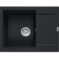 Мойка кухонная Franke Maris, фрагранит, прямоугольник, с крылом, 620х500х200мм, чаша – 1, врезная, MRG 611-62, черный матовый