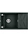 Мойка кухонная Deante Magnetic, гранит, прямоугольник, с крылом, 820х500х219мм, чаша – 1, накладная, металлический графит.