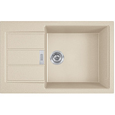 Мийка кухонна Franke Sirius 2 тектонайт, прямокут., з крилом, 780х500х200мм, чаша - 1, врізна, бежевий