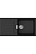 Мойка кухонная Hansgrohe S52, гранит, прямоугольник, с крылом, 980х480х190мм, чаша – 1, накладная, S520-F480, черный графит
