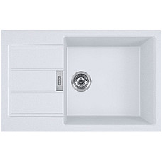 Мийка кухонна Franke Sirius, тектонайт, прямокутник, з крилом, 780х500х200мм, чаша - 1, накладна, S2D 611-78 XL , білий