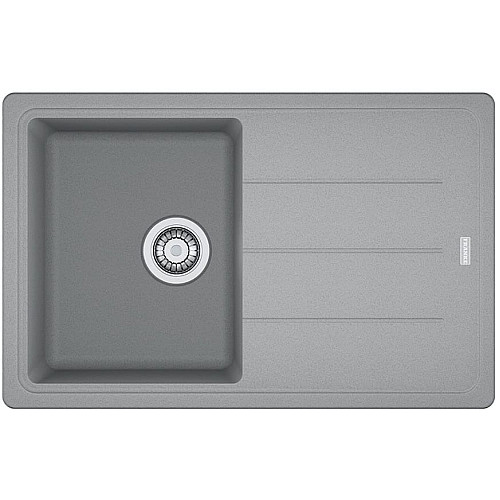 Мойка кухонная Franke Basis, фрагранит, прямоугольник, с крылом, 780х500х200мм, чаша – 1, накладная, BFG 611-78, серый камень