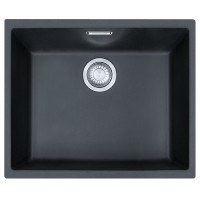 Мийка кухонна Franke Sirius, тектонайт, прямокутник, без крила, 525х440х200мм, чаша - 1, врізна,  SID 110-50 , чорний