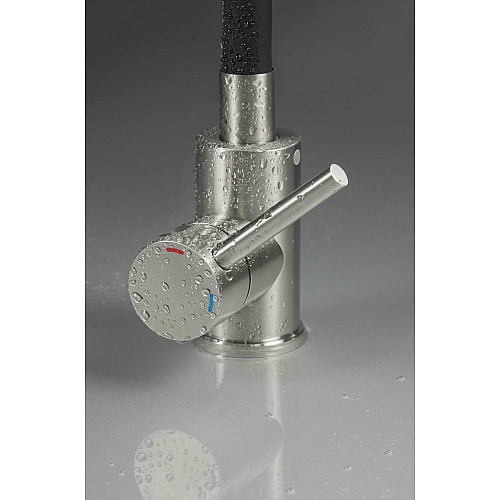 Набор для кухни Deante Corio, гранитная мойка ZRC_2103+смеш. BOC_B740, графит