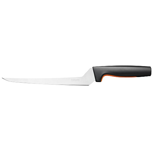 Кухонный нож филейный Fiskars Functional Form, 21.6см, нержавеющая сталь, пластик, черный
