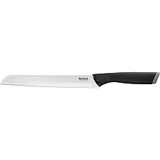 Ніж для хліба Tefal Comfort, з чохлом, 20см, нержавіюча сталь, пластик, чорний