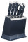Набір ножів Tefal EverSharp Pro, з блоком, 6предметів, нержавіюча сталь, синій