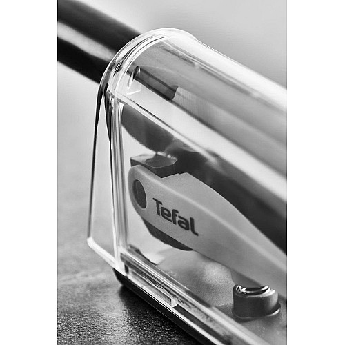 Кухонный нож поварской Tefal Eversharp, 16.5см, с чехол-точилкой нержавеющая сталь, пластик, черный