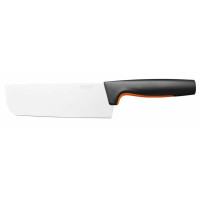 Кухонний ніж поварський Nakiri Fiskars Functional Form, 15.8см, нержавіюча сталь, пластик, чорний