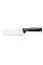 Кухонный нож поварской Nakiri Fiskars Functional Form, 15.8см, нержавеющая сталь, пластик, черный