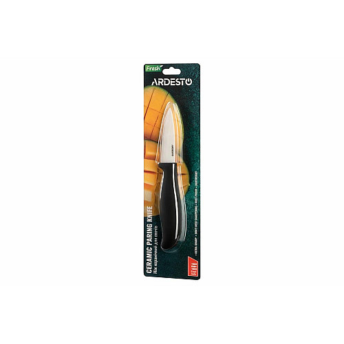 Нож керамический для овощей ARDESTO Fresh, 7.5см, керамика, пластик, черный