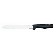 Кухонный нож для хлеба Fiskars Hard Edge, 22см, нержавеющая сталь, пластик, черный