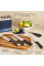 Набір ножів Tefal EverSharp Pro, з блоком, 6предметів, нержавіюча сталь, синій