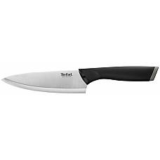 Кухонний ніж кухарський Tefal Comfort, 15см, з чохлом, нержавіюча сталь, пластик, чорний