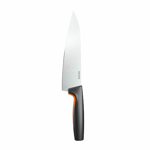 Кухонный нож поварской Fiskars Functional Form, большой, 19.9см, нержавеющая сталь, пластик, черный