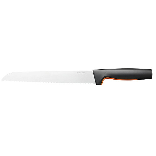 Кухонный нож для хлеба Fiskars Functional Form, 21.3см, нержавеющая сталь, пластик, черный
