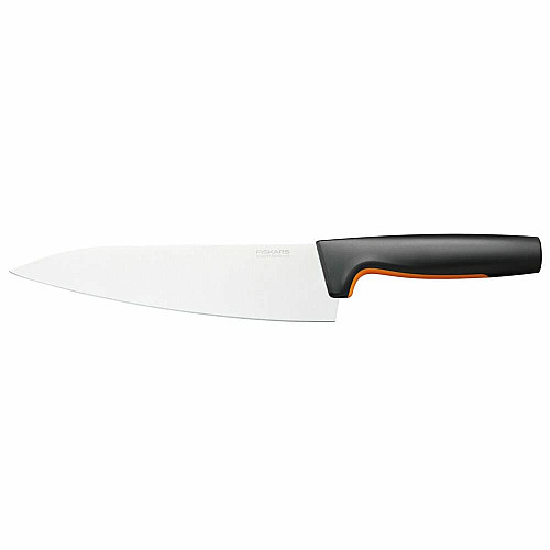 Кухонный нож поварской Fiskars Functional Form, большой, 19.9см, нержавеющая сталь, пластик, черный