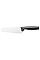 Кухонный нож кухонный Santoku Fiskars Functional Form, 16см, нержавеющая сталь, пластик, черный
