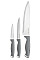 Набор ножей ARDESTO Gemini Gourmet, 3 предмета, нержавеющая сталь, пластик, серый