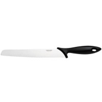 Кухонний ніж для хліба Fiskars Essential, 23.4см, нержавіюча сталь, пластик, чорний