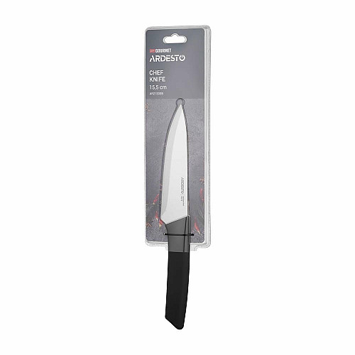 Кухонный нож поварской ARDESTO Gemini Gourmet, 15.5см, нержавеющая сталь, пластик, черный