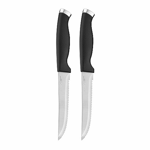 Набор ножей для стейка ARDESTO Gemini Gourmet, 2 предмета, нержавеющая сталь, пластик, черный