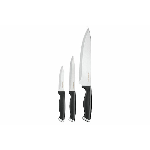 Набор ножей ARDESTO Gemini Gourmet, 3 предмета, нержавеющая сталь, пластик, черный