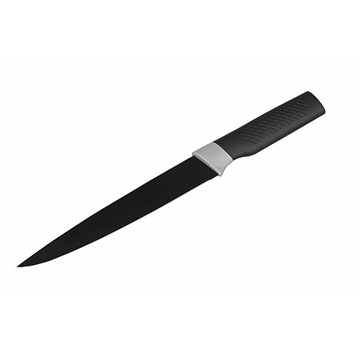 Кухонний ніж слайсерний ARDESTO Black Mars, 20см, нержавіюча сталь, пластик, чорний
