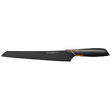 Кухонный нож для хлеба Fiskars Edge, 23.4см, нержавеющая сталь, пластик, черный