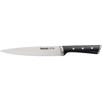 Кухонний ніж поварський Tefal Ice Force, 20см, нержавіюча сталь, пластик, чорний