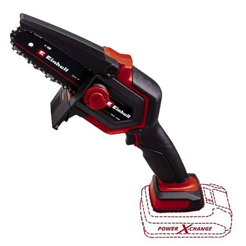 Пила цепная аккумуляторная Einhell GE-PS 18/15 Li BL - Solo PXC 18В шина 158мм рез 125мм 4.8м/с 1.1кг без АКБ и ЗП